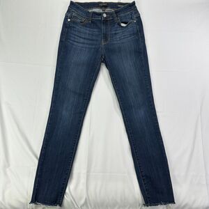 Judy Blue Jeans Women's 5/27 Skinny Fit Denim Fade City Preppy Distressed Hem